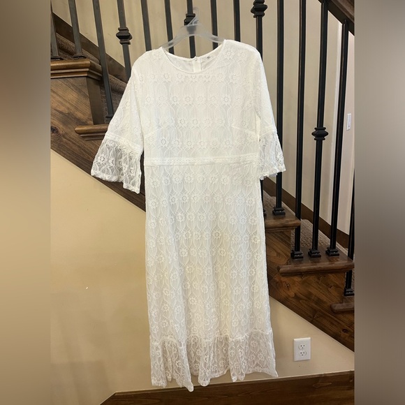 Women’s white lace dress Size XL - Picture 1 of 5